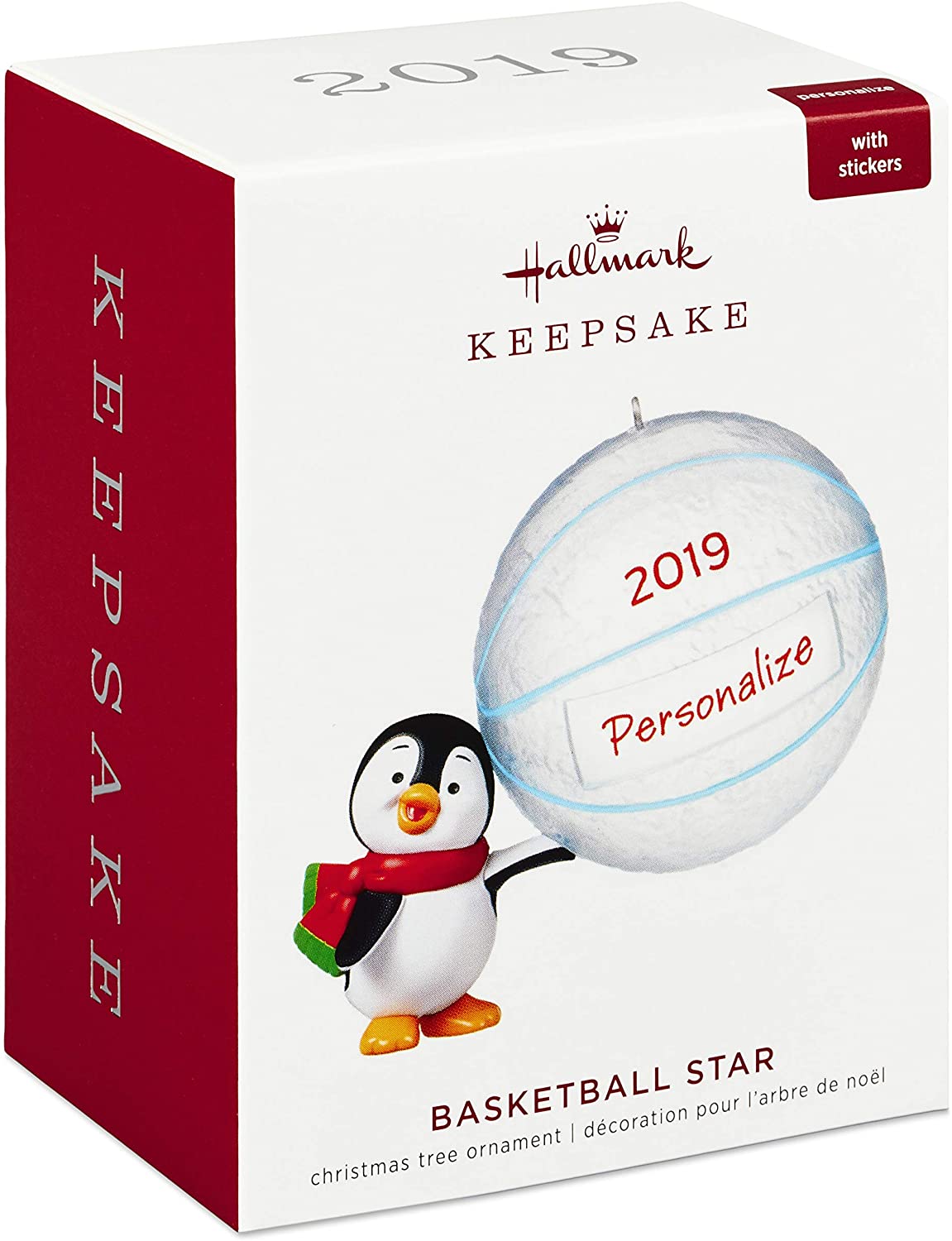 2019 Basketball Star Penguin DIY Personalized Ornament