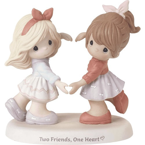 Moments précieux Deux amis, une figurine en forme de cœur