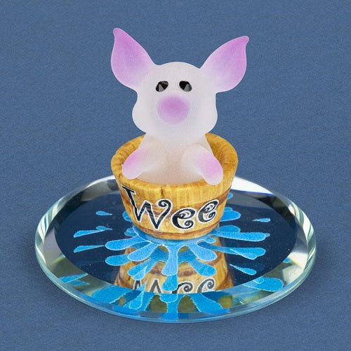 Wee Pig Glass Figurine by Glass Baron
